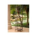 International Caravan 12 in. Valencia 4-Tier Plant Stand, Antique Brown 4120-ABN